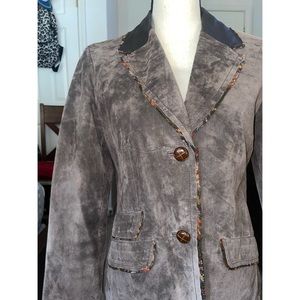 Women’s Brown Beautiful Tréo Jolie Suade Long Sleeve Jacket 🤎